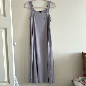 Eileen Fisher Lavender Silk Crepe Tank Dress Petite, Size S